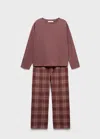 Mango Pyjamas Russet In Pink