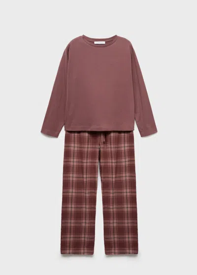 Mango Pyjamas Russet In Brown