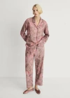 Mango Pyjama Shirt Medium Pink In Medium Pink