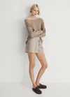 Mango Pyjama Shorts Medium Brown In Medium Brown