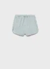 Mango Pyjama Shorts Mint Green