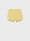 Mango Pyjama Shorts Mustard