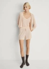 Mango Pyjama Shorts Salmon