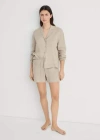 Mango Pyjama Shorts Sand In Sand