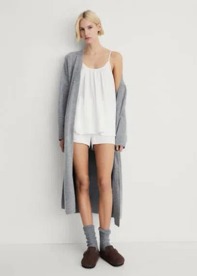 Mango Pyjama Shorts White