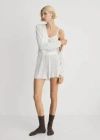 Mango Pyjama Shorts White In White