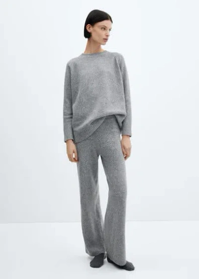 Mango Pyjama Sweater Grey