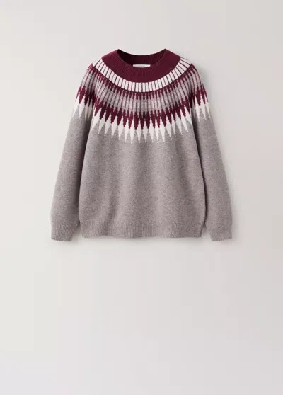 Mango Pyjama Sweater Tallinax In Bordeaux