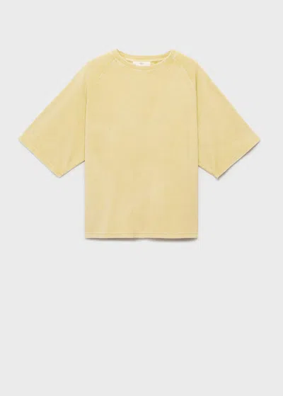 Mango Pyjama Sweatshi Mustard