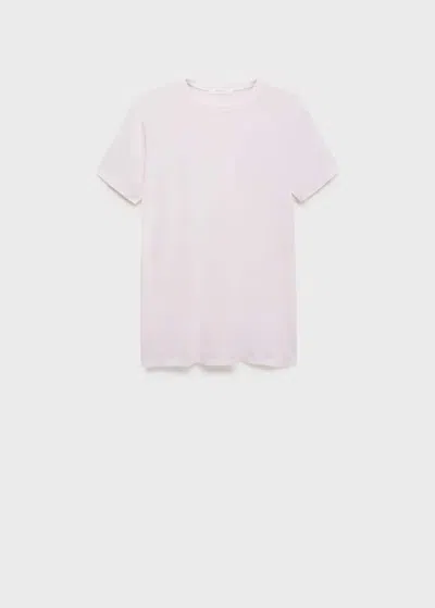 Mango Pyjama T-shirt Light/pastel Grey In Gray