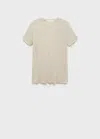 Mango Pyjama T-shirt Pastel Green In White