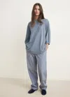 Mango Pyjama T-shirt With Puffed Sleeves Ink Blue