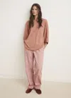 Mango Pyjama T-shirt With Puffed Sleeves Medium Pink In Pink