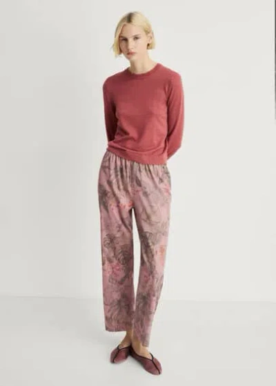 Mango Pyjama Top Medium Pink