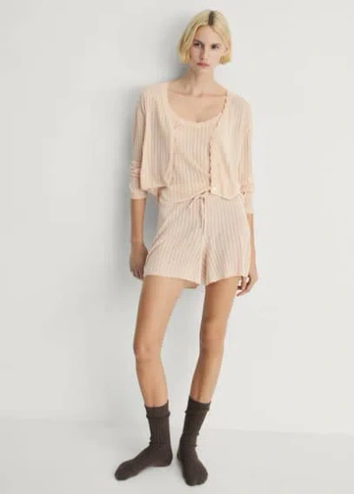 Mango Pyjama Top Salmon