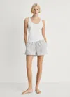 Mango Pyjamas Medium Grey In Medium Grey
