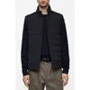 Mango Quilted Down Vest In Dark Navy