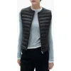 Mango Quilted Gilet Black In Black