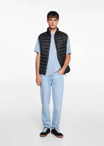 Mango Gilet In Noir