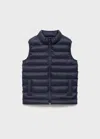 Mango Waistcoat Dark Navy In Blue