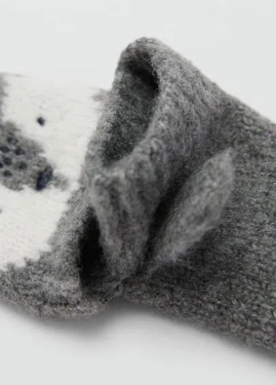 Mango Kids' Gants In Gray