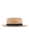 Mango Raffia Hat In Neutral