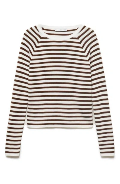 MANGO MANGO RAGLAN SLEEVE COTTON BLEND SWEATER