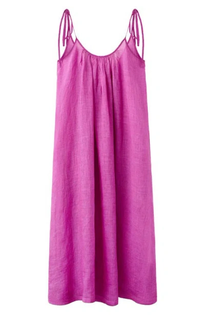 Mango Ramie Nightgown In Pink