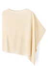 Mango Raul Asymmetrical Hem Knit Cape In Neutral