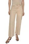 Mango Catherin Culotte High Rise Jeans Sand In Sand