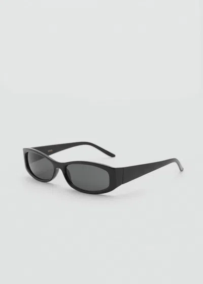 Mango Lunettes De Soleil Monture Rectangulaire Noir - Femme - Taille Unique -  In Black
