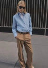Mango Regular Cotton Lyocell-blend Shirt Blue