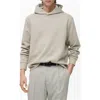 Mango Regular Fit Cotton Blend Hoodie In Ice Grey