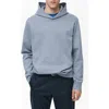 Mango Regular Fit Cotton Blend Hoodie In Sky Blue