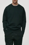 Mango Regular Fit Cotton Blend Sweatshirt In Black