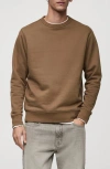 Mango Regular Fit Cotton Blend Sweatshirt In Medium Brown