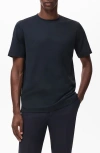 Mango Regular Fit Medium Weight Cotton T-shirt In Blue