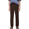 Mango Regular Fit Cotton Pants In Brown