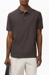 Mango Regular Fit Cotton Piqué Polo In Brown