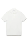 Mango Regular Fit Cotton Piqué Polo In White