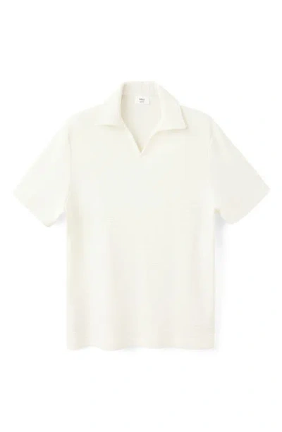 Mango Regular Fit Cotton Polo Shirt In White