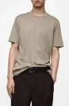 Mango Regular Fit Cotton T-shirt In Ivory White
