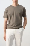 Mango Regular Fit Cotton T-shirt In Brown