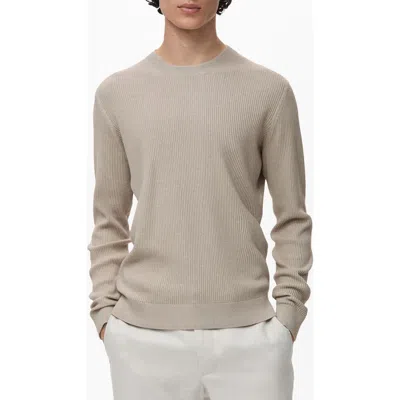 MANGO MANGO REGULAR FIT CREWNECK RIB SWEATER