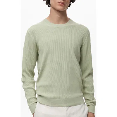 MANGO MANGO REGULAR FIT CREWNECK RIB SWEATER