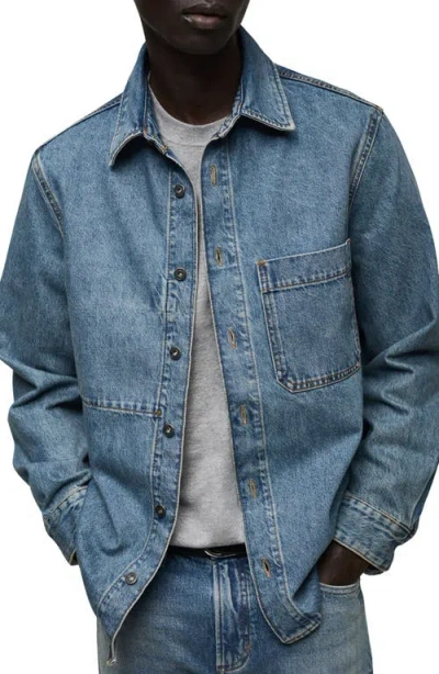 MANGO MANGO REGULAR FIT DENIM OVERSHIRT