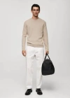 Mango Pull-over Maille Regular-fit In Beige
