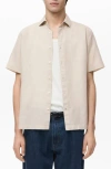Mango Regular Fit Linen Blend Button-up Shirt
