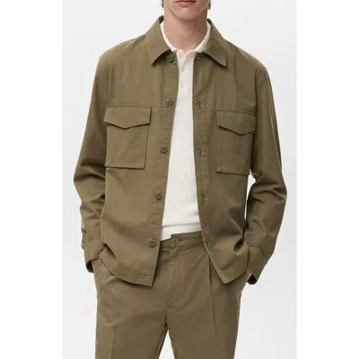 MANGO MANGO REGULAR FIT LYOCELL & COTTON JACKET