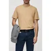 Mango Regular Fit Medium Weight Cotton T-shirt In Brown